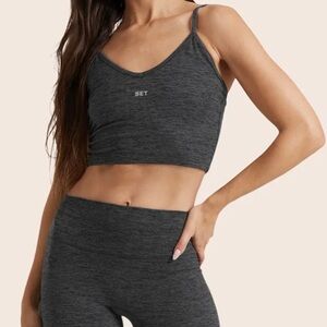 SET Active Formcloud Cloud Rep Bra - Gray - NEW!!  activewear gym sports bras